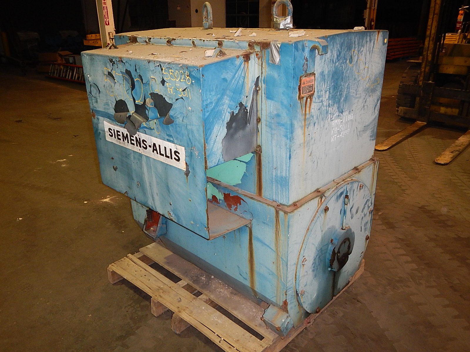 Siemens 500 HP 1200 RPM 5011 Squirrel Cage Motors 55028