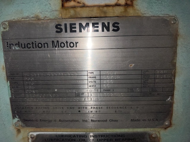 Siemens 200 HP 585 RPM 507UP Vertical Motors 56296