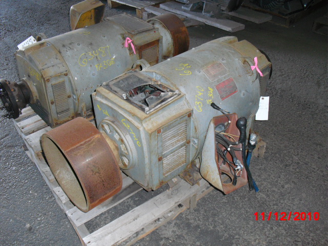 General Electric 60 HP 1750 RPM 368ATY DC Motors 63740