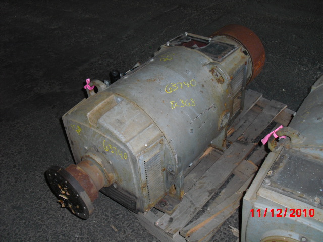 General Electric 60 HP 1750 RPM 368ATY DC Motors 63740