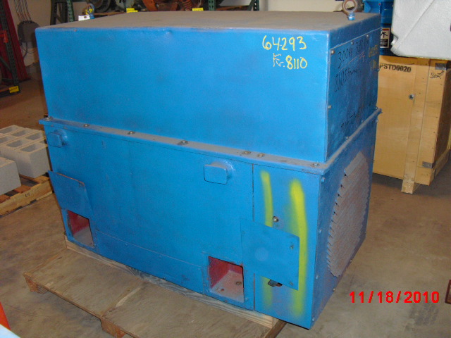 General Electric 300 HP 3600 RPM 8110S Squirrel Cage Motors 64293