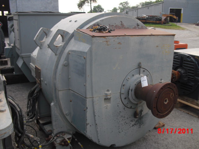 General Electric 1500 HP 850/900 RPM 9584 DC Motors 65389