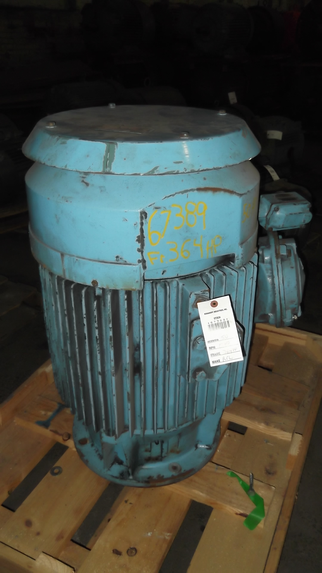 Reliance 50 HP 1780 RPM 364HP Vertical Motors 67389