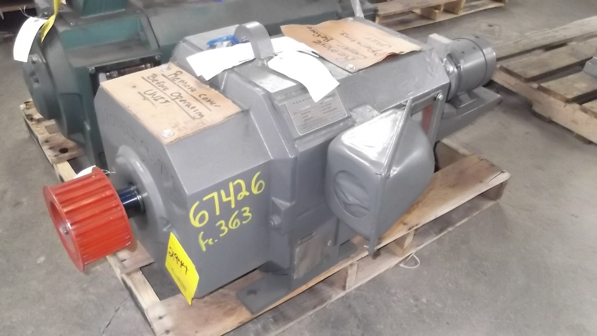 Reliance 50 HP 1750/2700 RPM L363AT DC Motors 67426