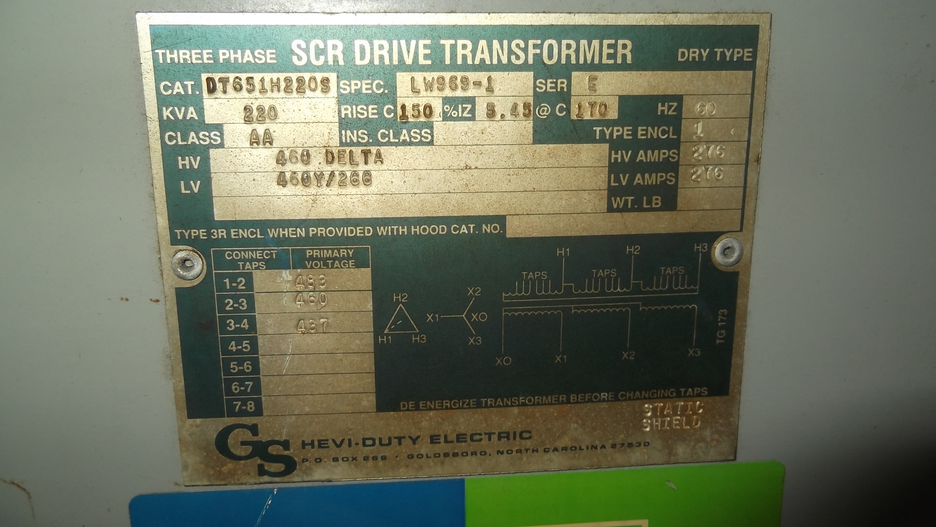 General Signal 220 KVA Transformers 68882
