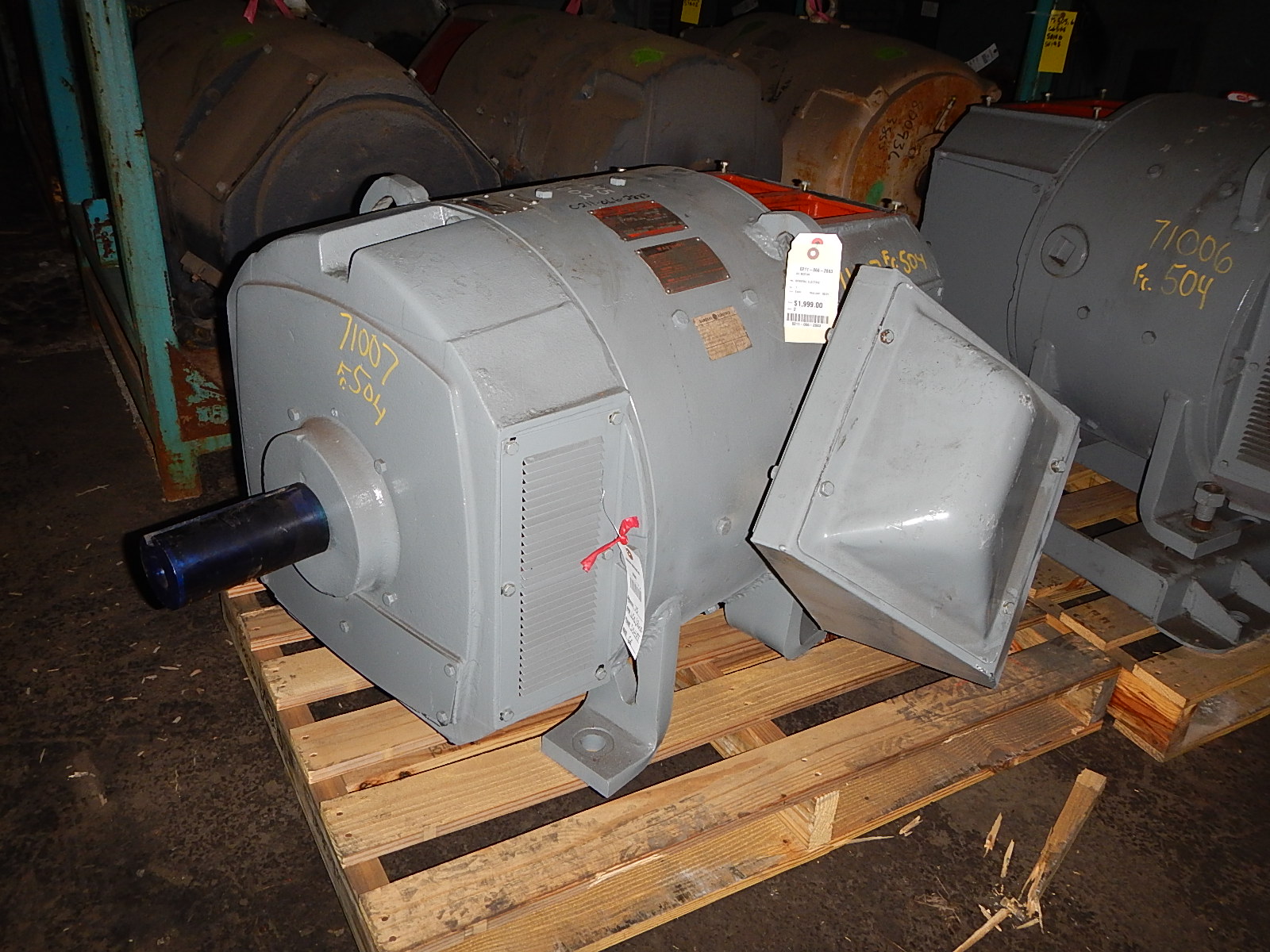 General Electric 75 HP 650/2600 RPM 504AT DC Motors 71007