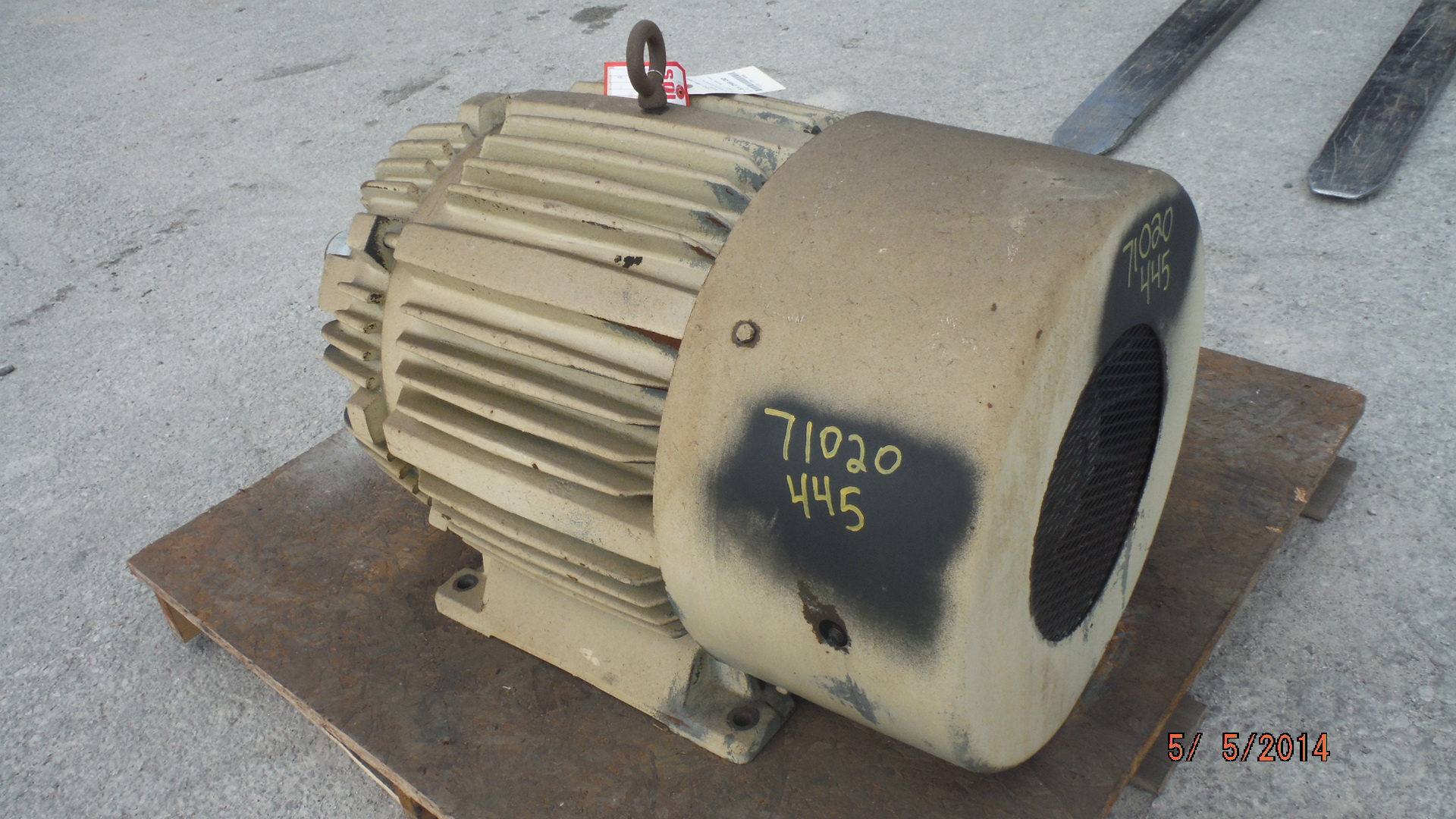 Electrical-Apparatus 125 HP 1200 RPM 445U Squirrel Cage Motors 71020