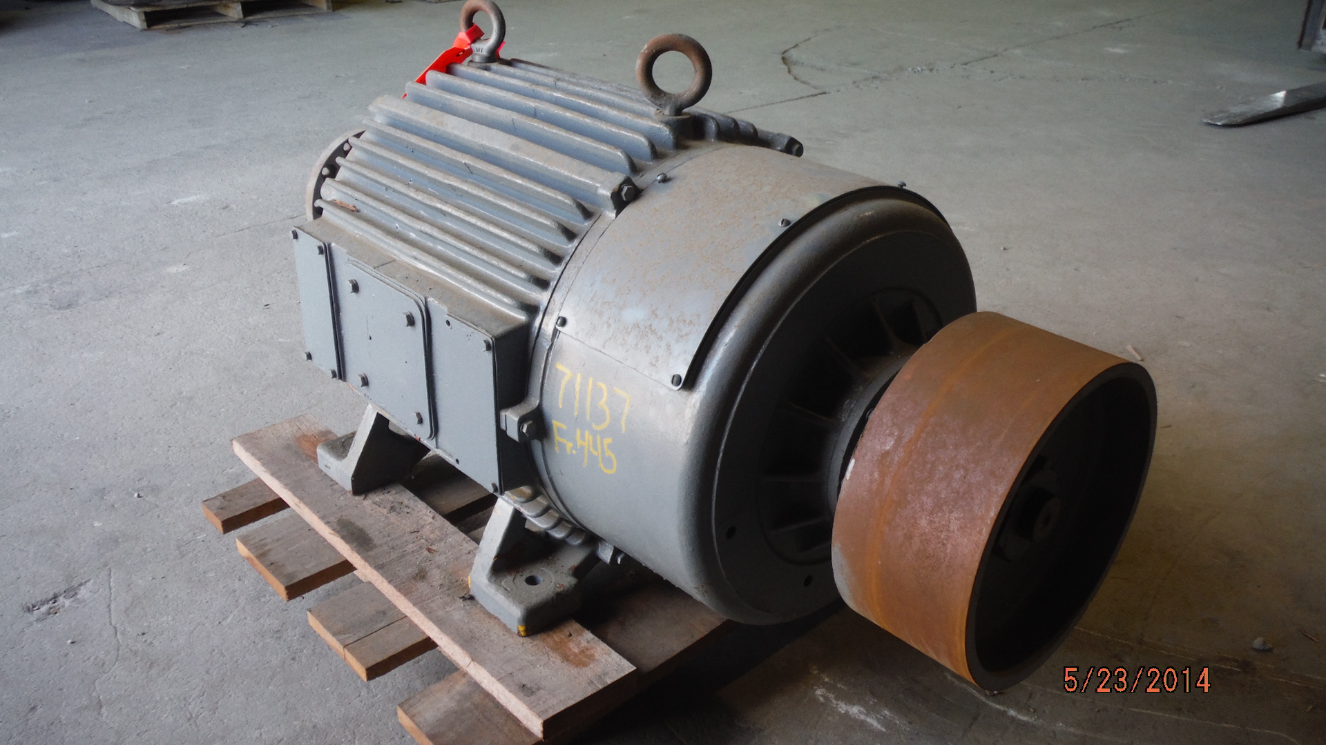 P&H 50 HP 900 RPM 445RX Slip Ring Motors 71137