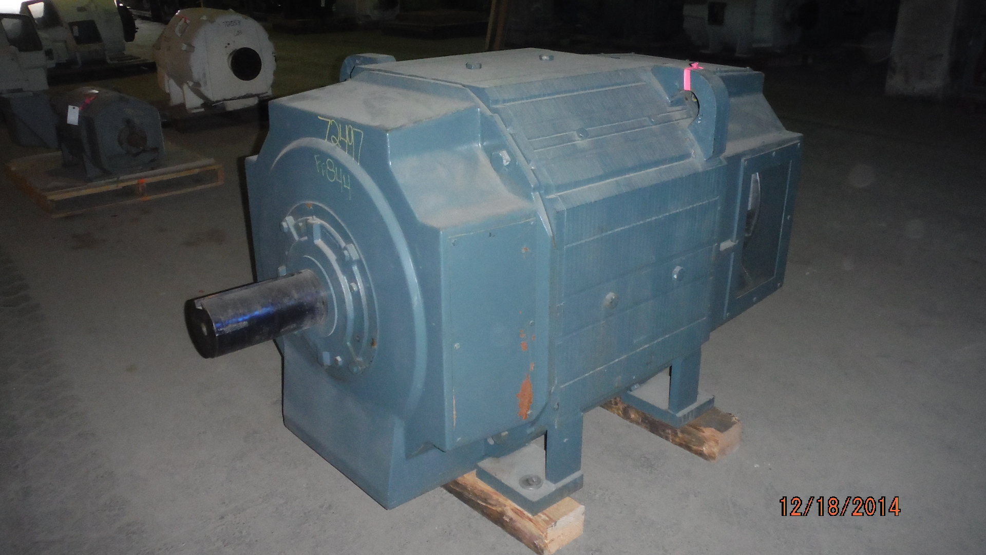 Reliance 500 HP 400/1100 RPM B844AT DC Motors 72497