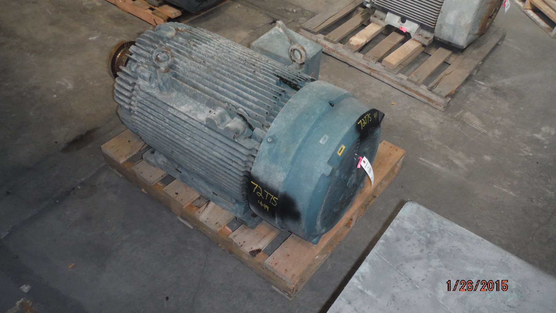 Reliance 200 HP 1200 RPM 449T Squirrel Cage Motors 72775