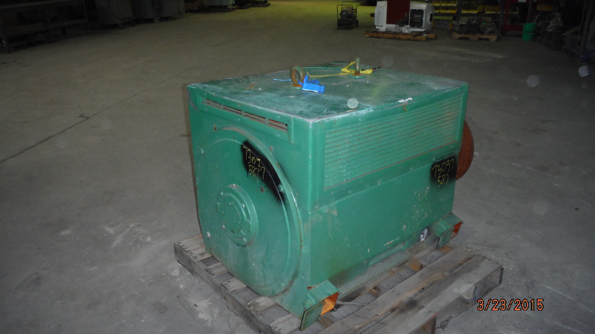 Allis-Chalmers 350 HP 900 RPM 587U Squirrel Cage Motors 73037