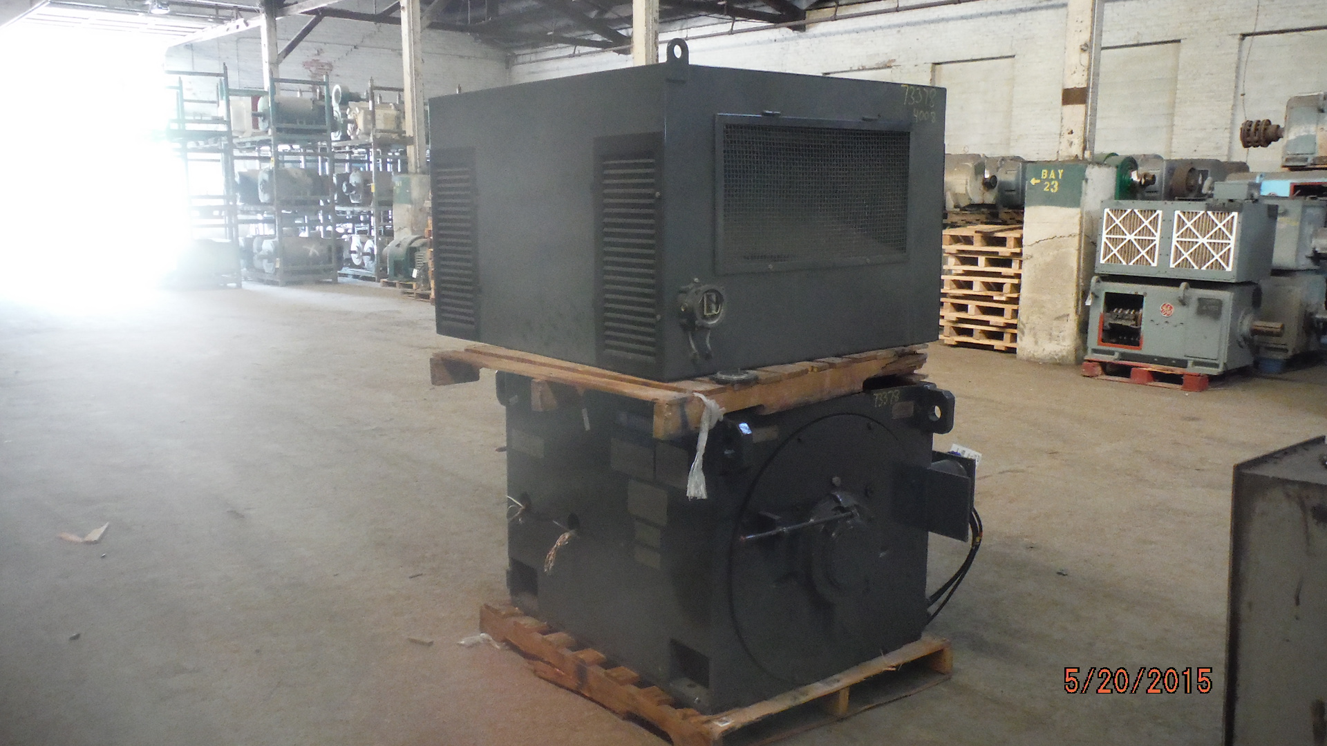 Westinghouse 500 HP 900 RPM 4008 Squirrel Cage Motors 73378