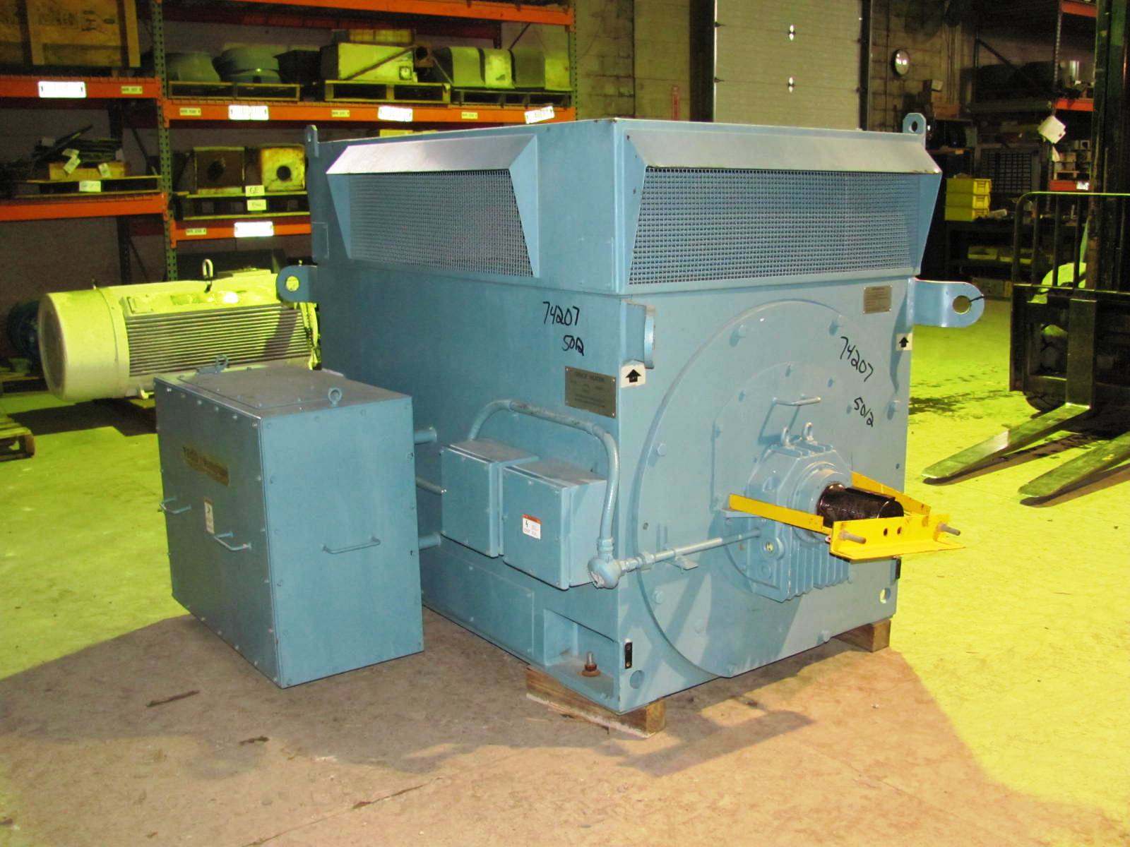 Teco Westinghouse 600 HP 600 RPM 5012 Squirrel Cage Motors 74207