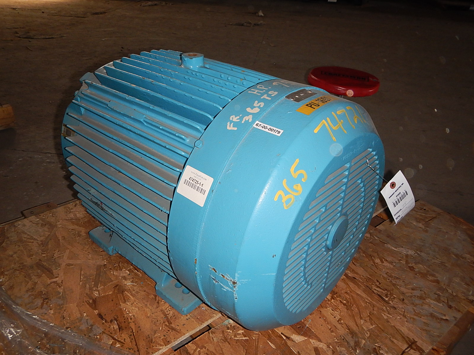 Reliance 75 HP 3600 RPM 365TS Squirrel Cage Motors 74721