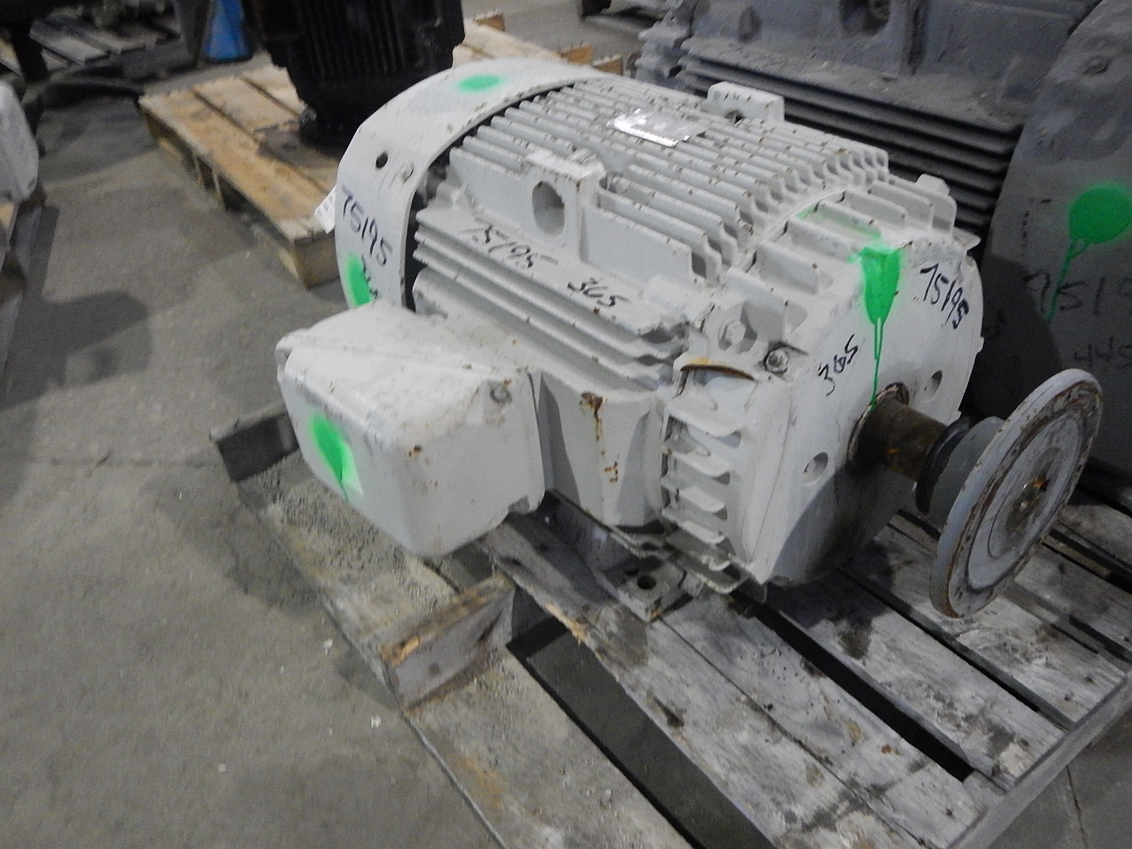 General Electric 50 HP 1200 RPM 365T Squirrel Cage Motors 75195