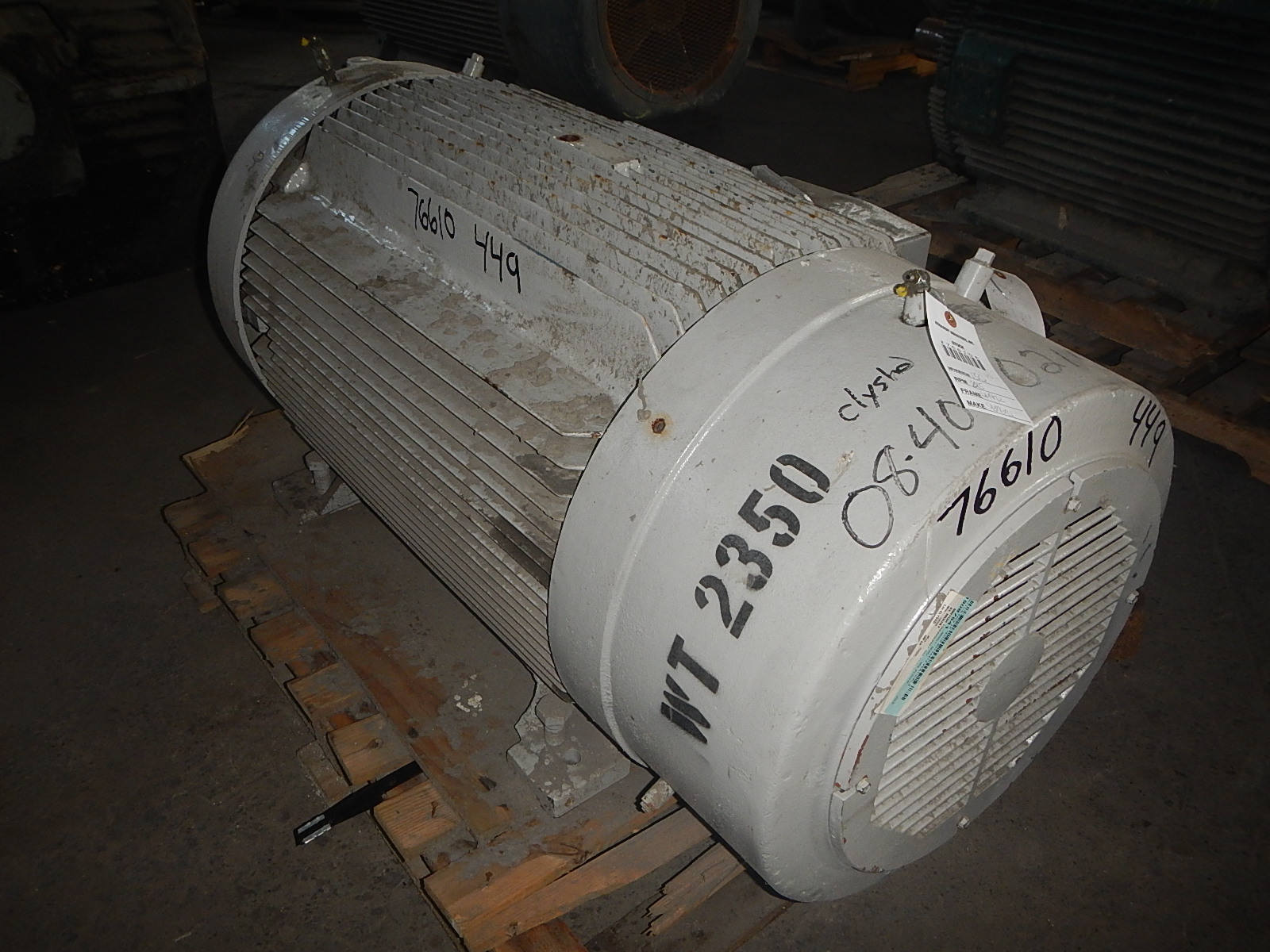 Siemens 150 HP 900 RPM 449TZ Squirrel Cage Motors 76610