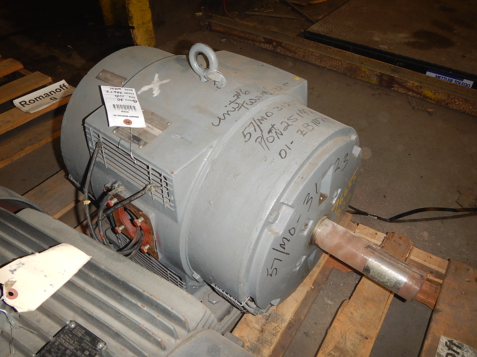 Westinghouse 30 HP 1110 RPM 326TZ Design D Motors 76655