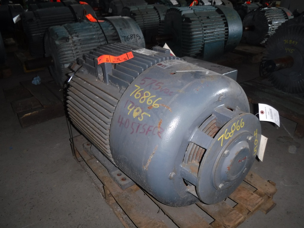General Electric 100 HP 1800 RPM 405TSFCZ Squirrel Cage Motors 76866