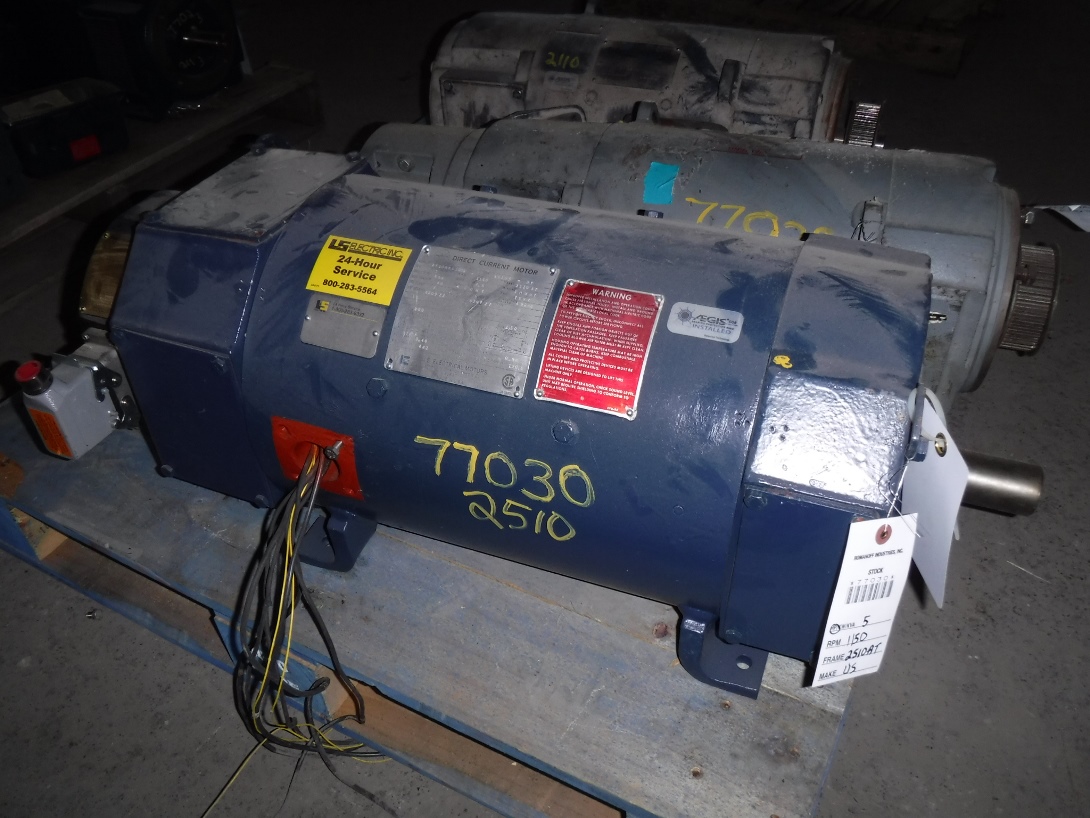 US Electric 5 HP 1150 RPM 2510AT DC Motors 77030