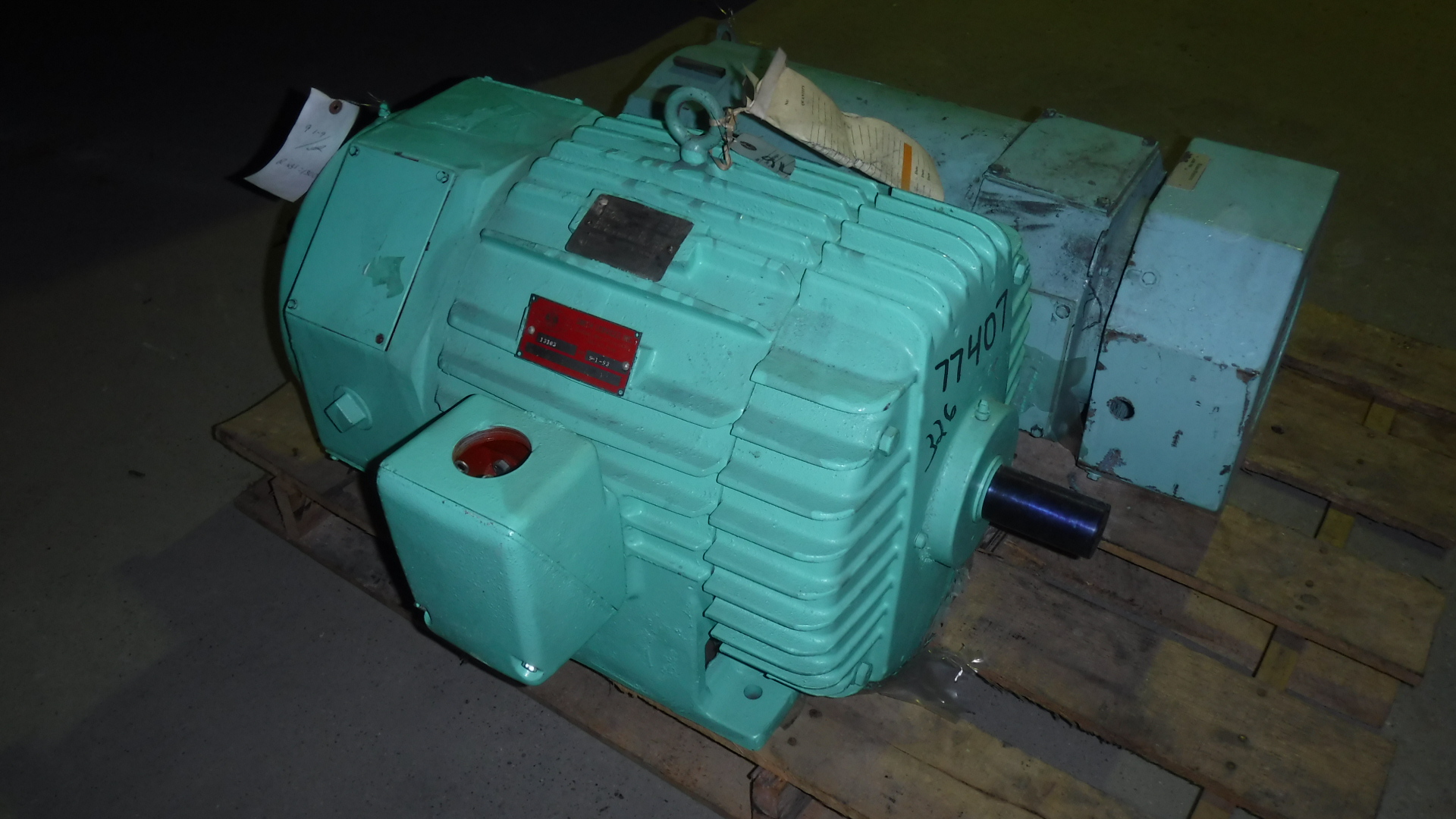 General Electric 15 HP 1150 RPM 326TZ Slip Ring Motors 77407