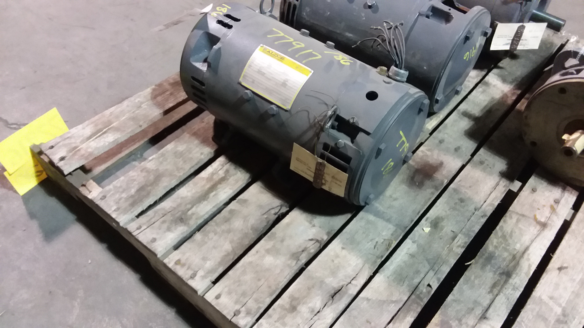 Baldor 5 HP 1750/2300 RPM L186AT DC Motors 77917