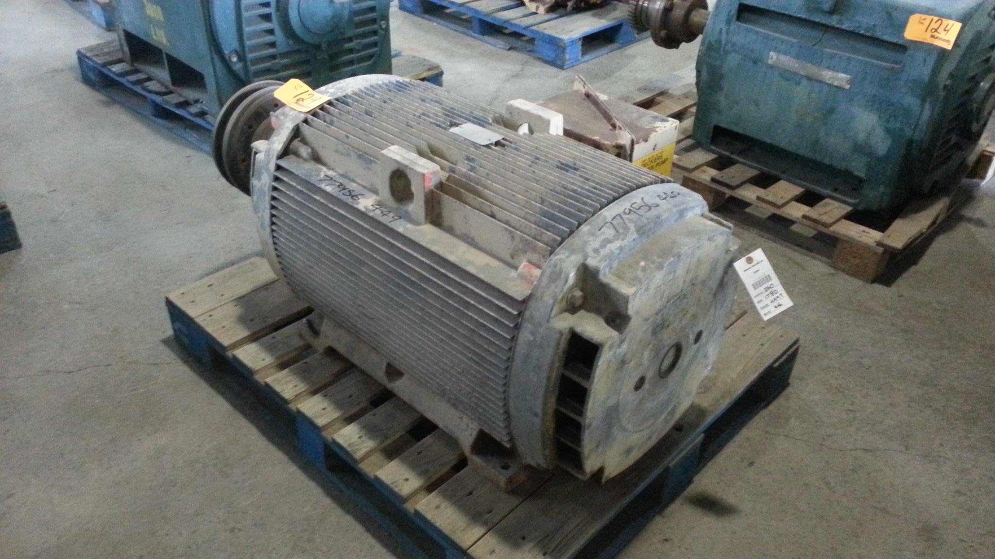 General Electric 250 HP 1800 RPM 449T Squirrel Cage Motors 77956