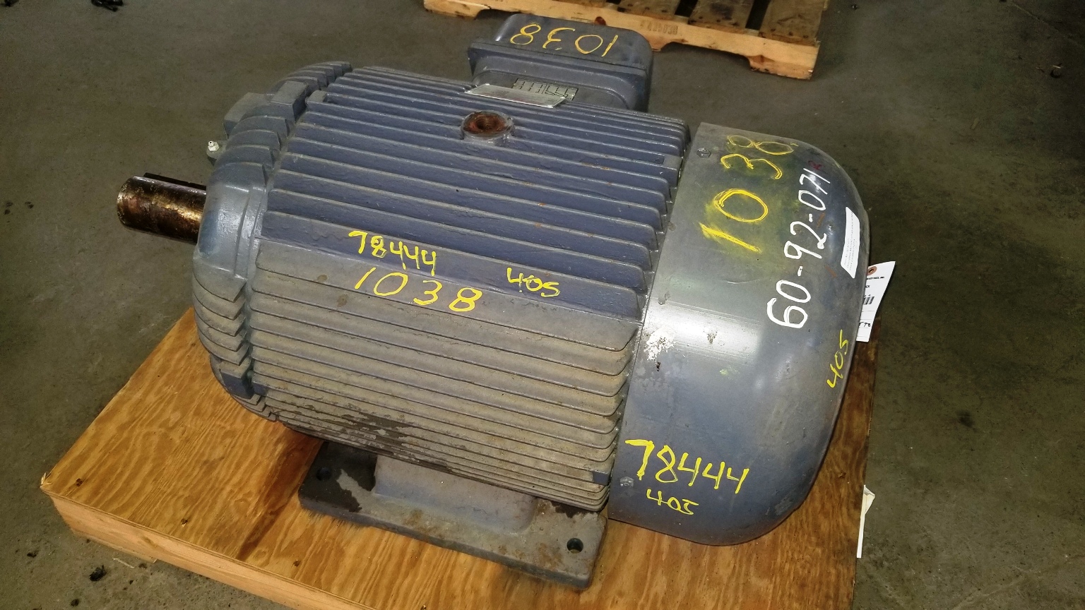 Calco 60 HP 900 RPM 405T Squirrel Cage Motors 78444
