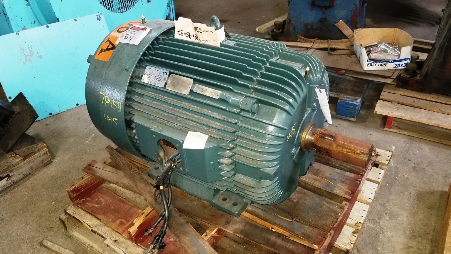 Reliance 125 HP 1200 RPM 445T Squirrel Cage Motors 78458