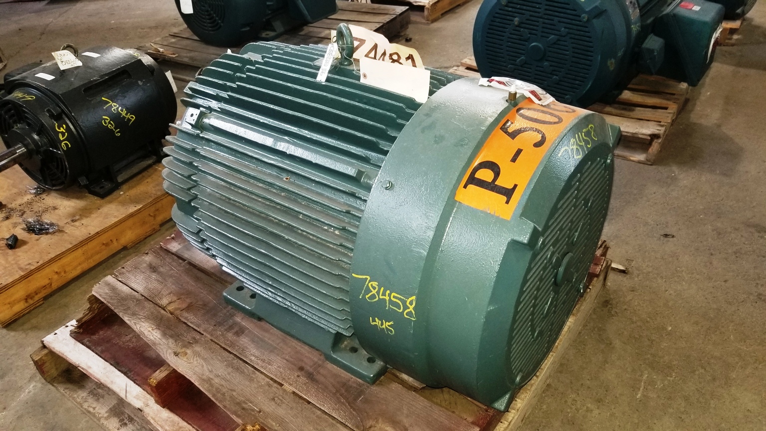 Reliance 125 HP 1200 RPM 445T Squirrel Cage Motors 78458