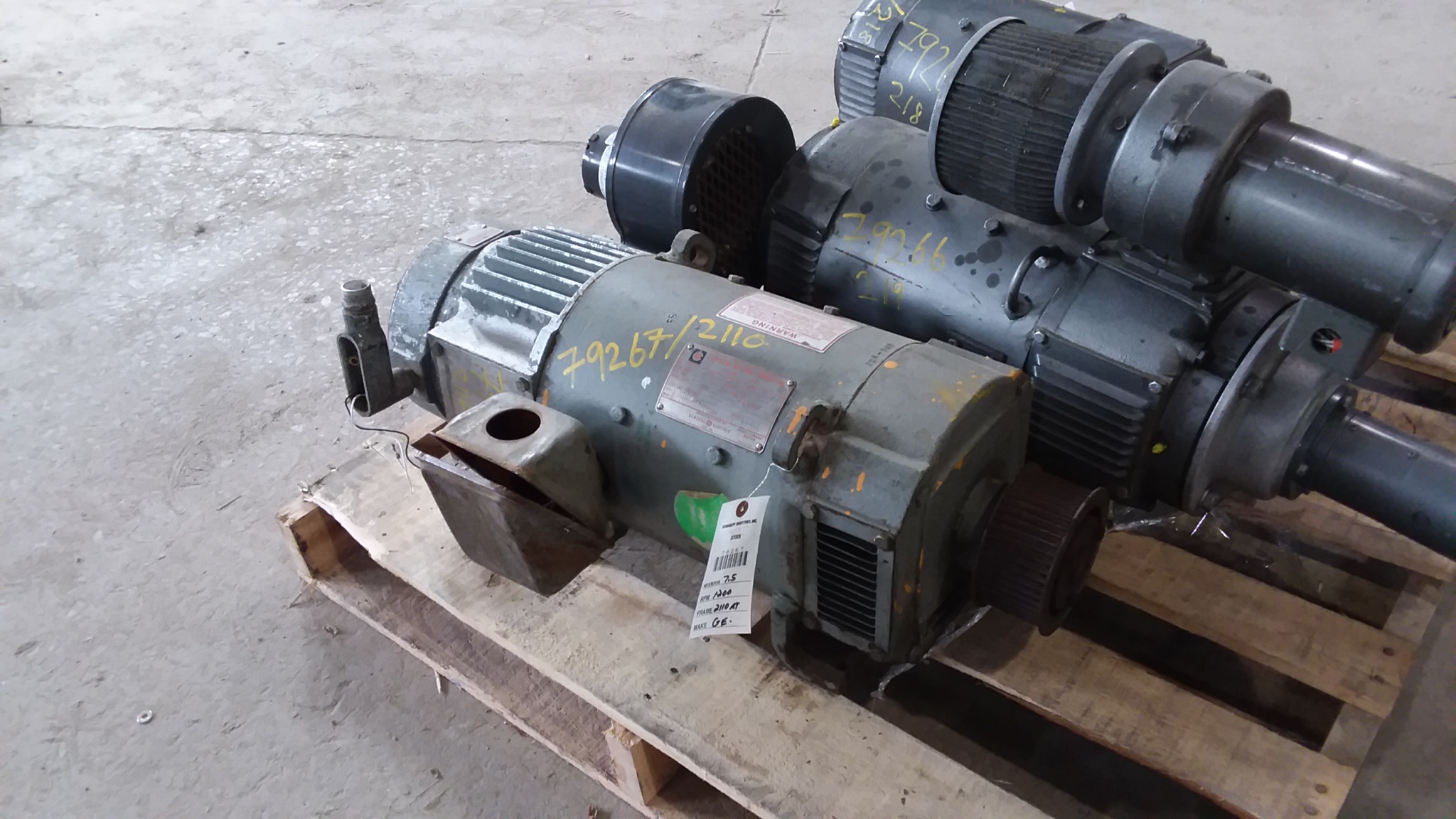 General Electric 5 HP 1150/2000 RPM 2110AT DC Motors 79267