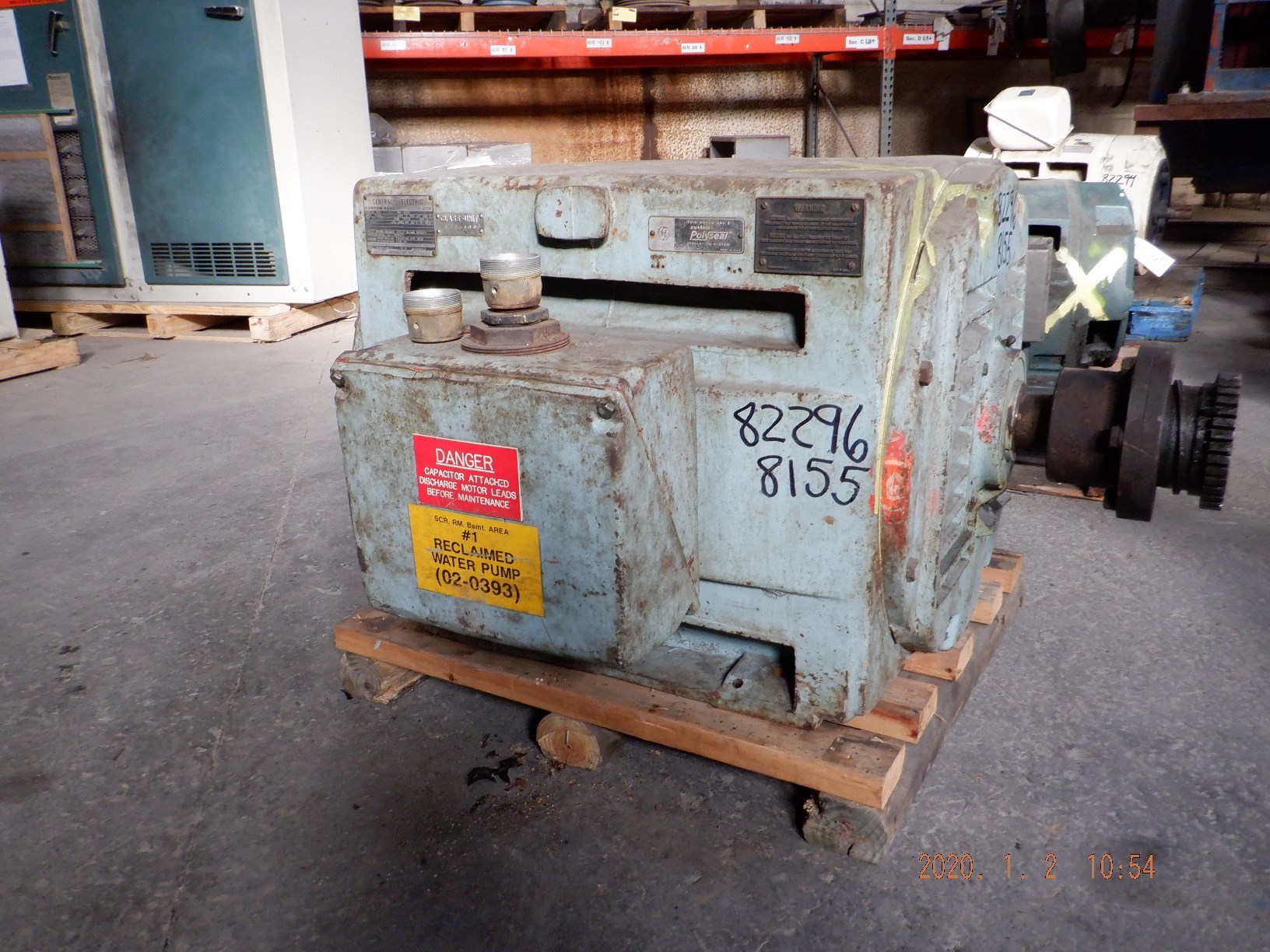 General Electric 250 HP 1200 RPM 8155S Squirrel Cage Motors 82296