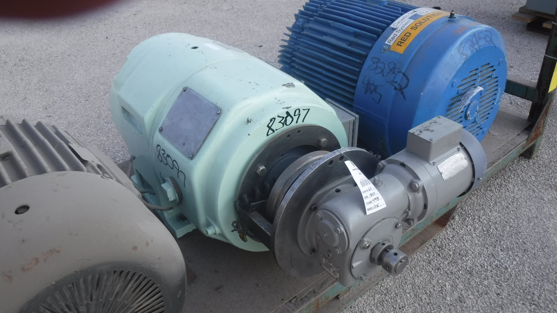 General Electric 60 HP 1730 RPM 404Y Slip Ring Motors 83097