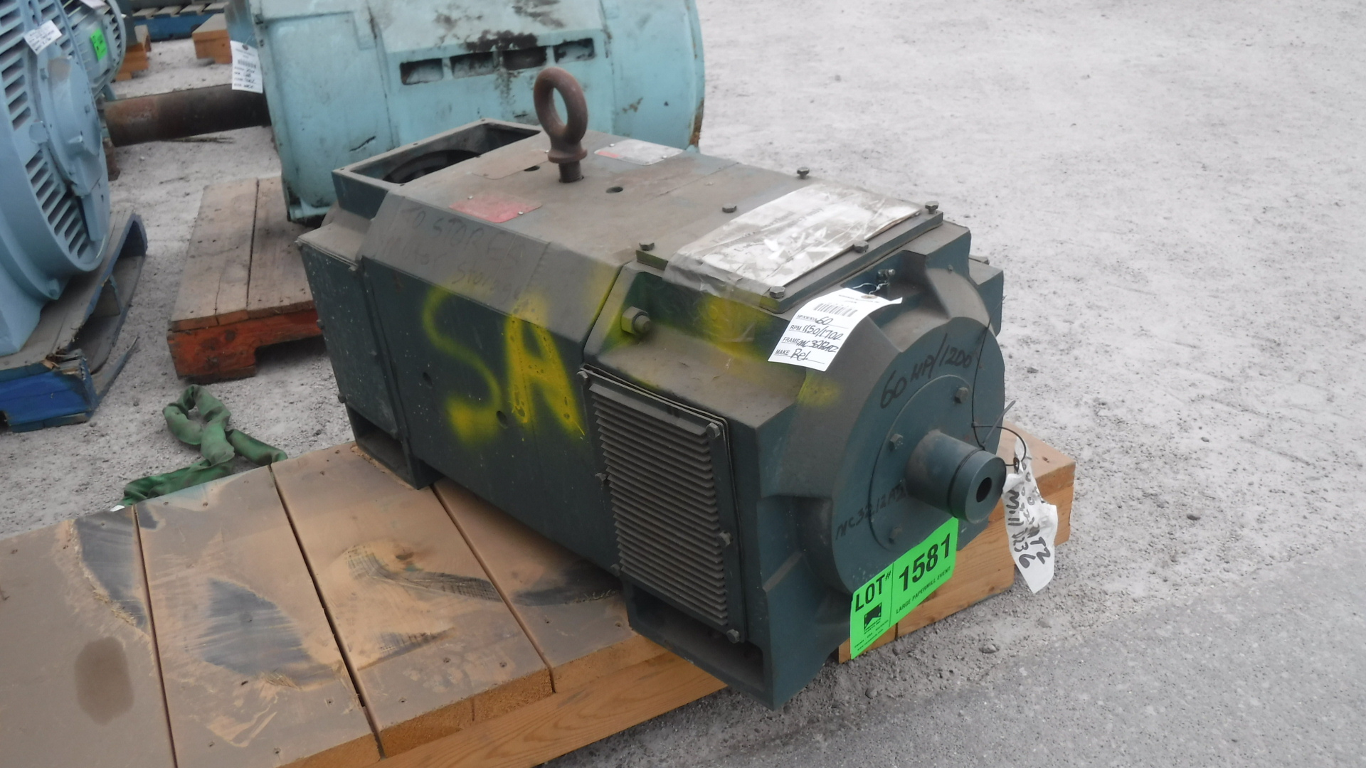 Reliance 60 HP 1150/1700 RPM MC3212ATZ DC Motors 83330