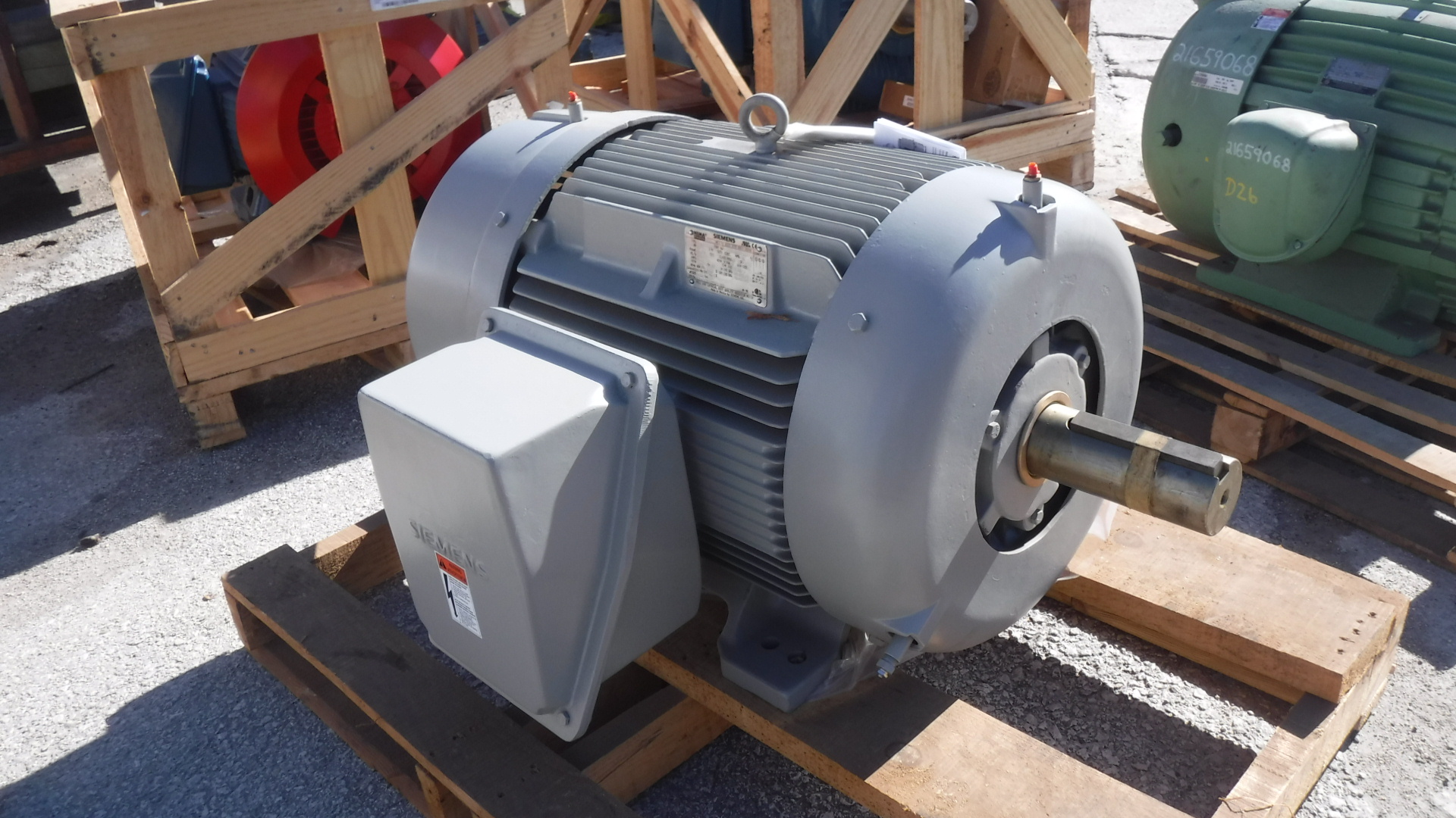 Siemens 75 HP 1200 RPM 405T Squirrel Cage Motors 83356
