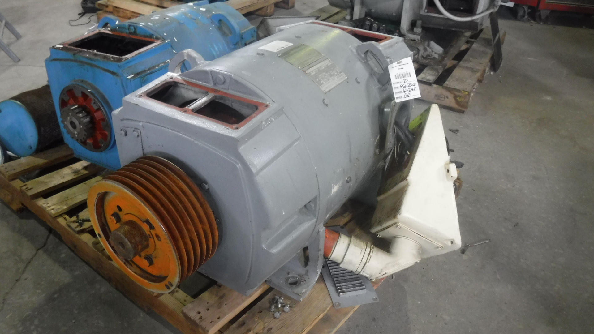 General Electric 75 HP 850/2500 RPM 407AT DC Motors 83458