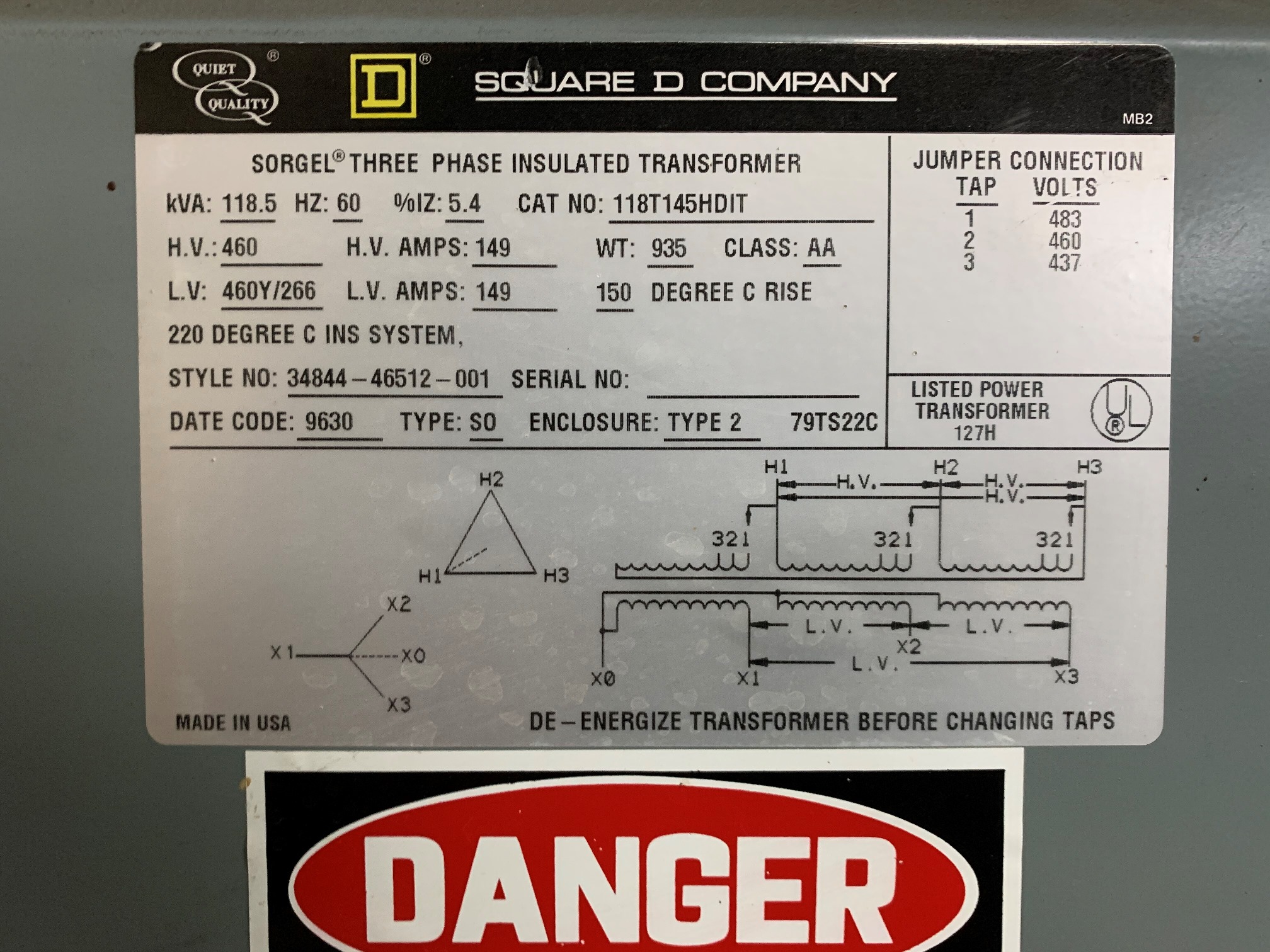 Square D 5 KVA Transformers 83963