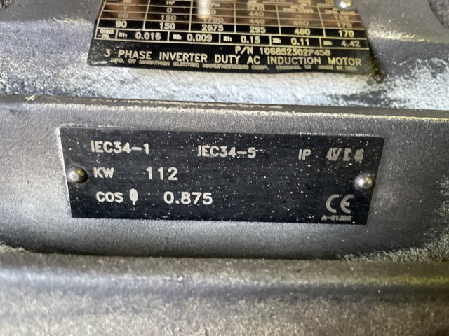 Marathon 150 HP 1800 RPM 445T Squirrel Cage Motors 86626