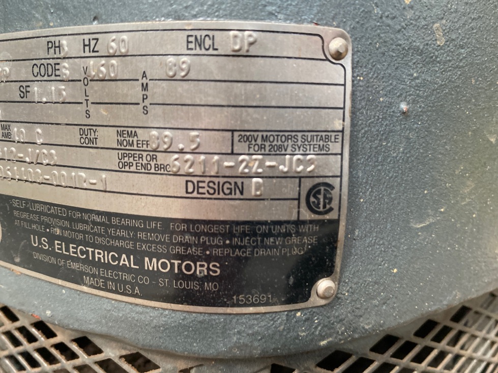 US Electric 75 HP 3540 RPM 364VP Vertical Motors 87296