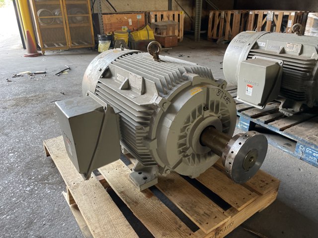 Siemens 125 HP 1200 RPM 445T Squirrel Cage Motors 87318