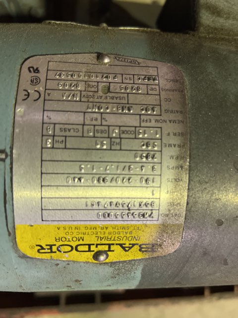 Baldor 100 HP 1750 RPM 366ATY DC Motors 87681