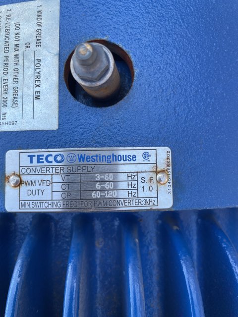 Teco Westinghouse 30 HP 1200 RPM 326T Squirrel Cage Motors 88607