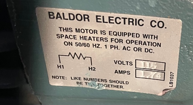 Baldor-Reliance 30 HP 3600 RPM 286TSZ Squirrel Cage Motors 89385