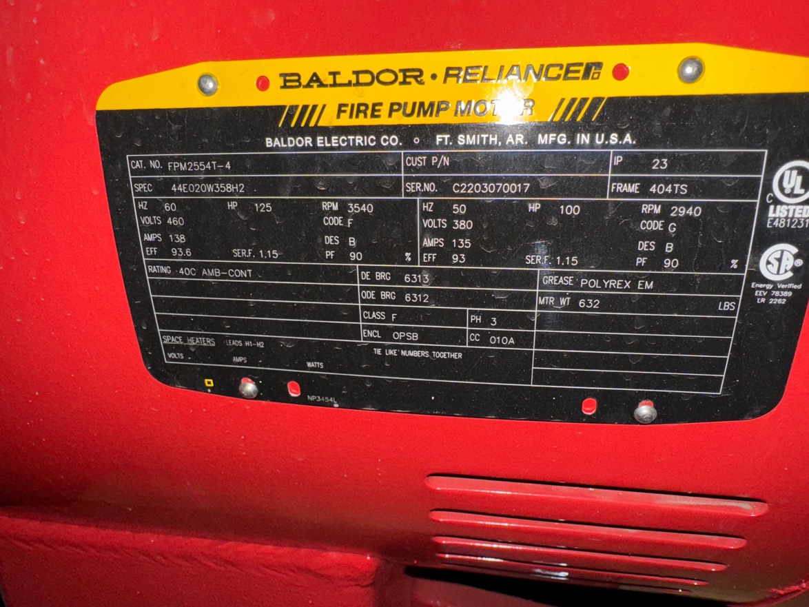 Baldor-Reliance 125 HP 3600 RPM 404TS Squirrel Cage Motors 89755