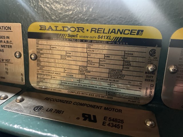 Baldor-Reliance 200 HP 1800 RPM 447T Squirrel Cage Motors 89773