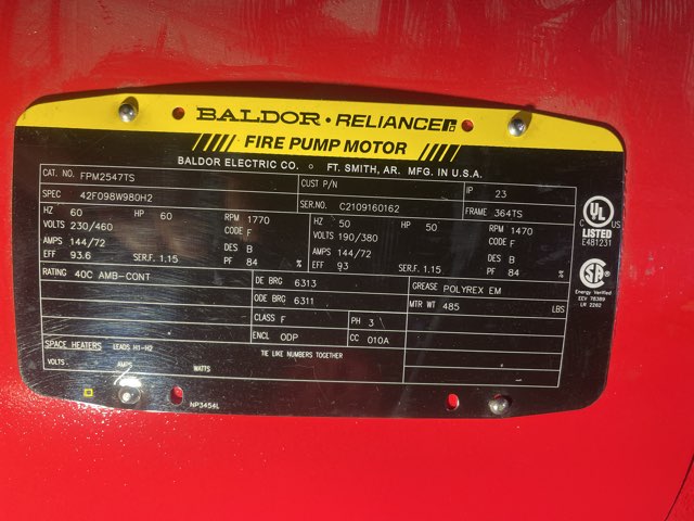 Baldor-Reliance 60 HP 1800 RPM 364TS Squirrel Cage Motors 89827