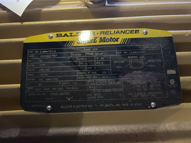 Baldor-Reliance 50 HP 1800 RPM 326JM Squirrel Cage Motors 89855
