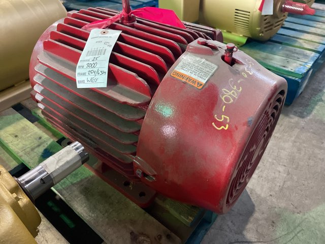 WEG 15 HP 3600 RPM 254/6JM Squirrel Cage Motors 89873