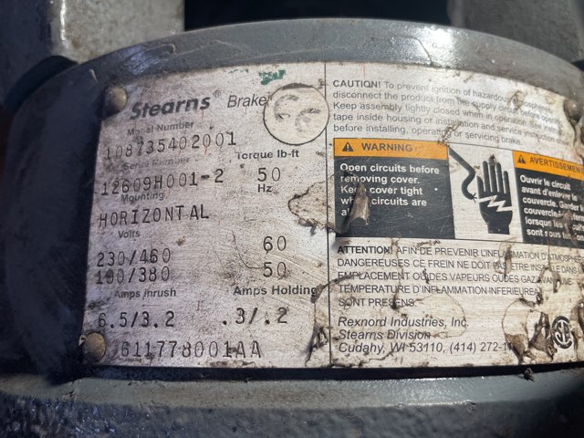 Reliance 15 HP 1765 RPM 254TC Brake Motors 90076