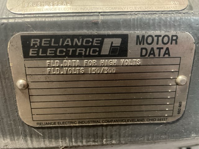 Reliance 40 HP 1750/2300 RPM MC3212ATZ DC Motors 90097