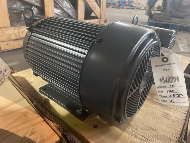 US Electric 10 HP 1800 RPM 215JM Squirrel Cage Motors 90111